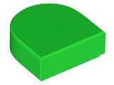 Tile Round 1 x 1 Half Circle in Bright Green