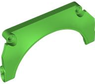Technic Panel Car Mudguard Arched 11 x 5 x 2 #32 in Bright Green