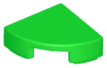 Tile Round 1 x 1 Quarter in Bright Green