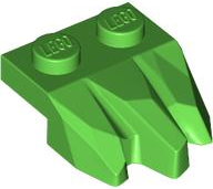 Plate Special 2 x 3 with Rocks in Bright Green