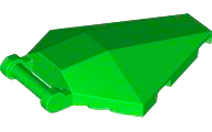 Windscreen 6 x 4 x 1 Hexagonal with Handle in Bright Green