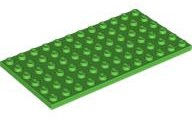 Plate 6 x 12 in Bright Green