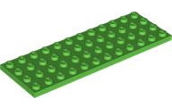 Plate 4 x 12 in Bright Green