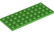 Plate 4 x 10 in Bright Green