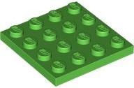 Plate 4 x 4 in Bright Green