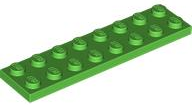 Plate 2 x 8 in Bright Green