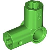 Technic Axle and Pin Connector Angled #6 - 90° in Bright Green