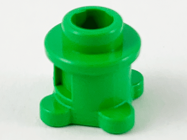Belville / Scala, Brick Round 1 x 1 x 2/3 Round in Bright Green