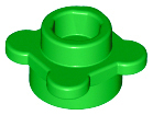 Plant, Flower, Plate Round 1 x 1 with 4 Petals in Bright Green