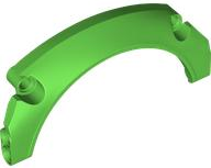 Technic Panel Car Mudguard Arched 11 x 5 x 2, Arched Top in Bright Green