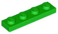 Plate 1 x 4 in Bright Green