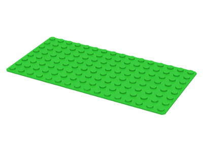 Baseplate 8 x 16 in Bright Green