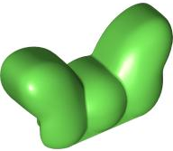 Duplo Brick Special 1 x 2 Bow in Bright Green
