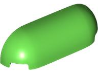 Brick Round, Curved Triple 1 x 4 x 1 in Bright Green