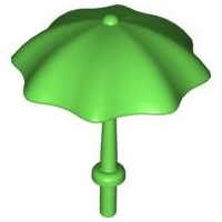 Duplo Umbrella with Stop Ring in Bright Green