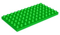 Duplo Plate 6 x 12 in Bright Green