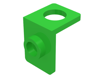 Minifig Neckwear Bracket [One Stud] in Bright Green