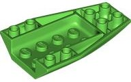 Brick Wedged, Curved Inverted 6 x 4 in Bright Green