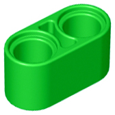 Technic Beam 1 x 2 Thick in Bright Green