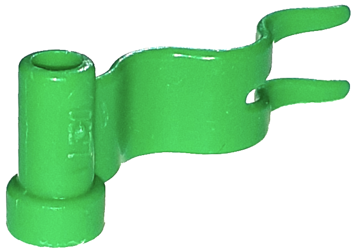 Flag 4 x 1 Wavy [First Wave Left] in Bright Green
