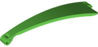 Technic Panel Curved 3 x 13 x 2 Tapered, Left #52 in Bright Green