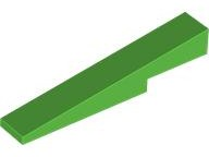 Brick Sloped 1 x 6 x 1 with 1 x 2 x 1/3 Cutout in Bright Green