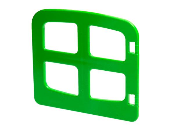 Duplo Door / Window with Four Panes in Bright Green