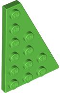 Wedge Plate 6 x 4 Right in Bright Green