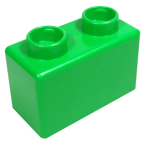Quatro Brick 1 x 2 in Bright Green