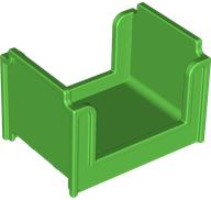 Duplo Bed, Bunk in Bright Green