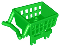 Equipment Shopping Cart in Bright Green