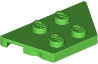 Wedge Plate 2 x 4 in Bright Green