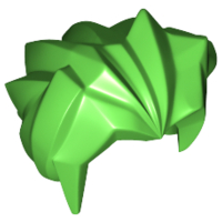 Hair Angular Swept Back in Bright Green