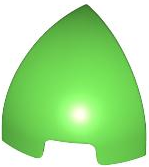 Brick Round Curved 1 x 1 x 1 Quarter Dome in Bright Green