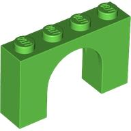 Brick Arch 1 x 4 x 2 in Bright Green