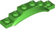 Wheel Arch, Mudguard, 1 1/2 x 6 x 1 [Arch Extended] in Bright Green