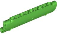 Technic Panel Curved 11 x 3 with 2 Pin Holes through Panel Surface in Bright Green