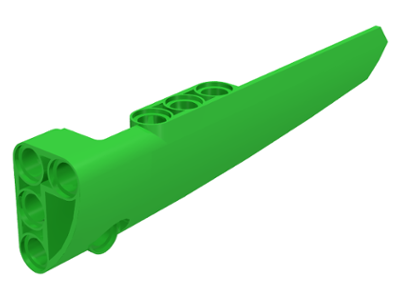 Technic Panel Fairing #6 Long Smooth, Side B in Bright Green