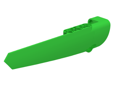 Technic Panel Fairing #5 Long Smooth, Side A in Bright Green