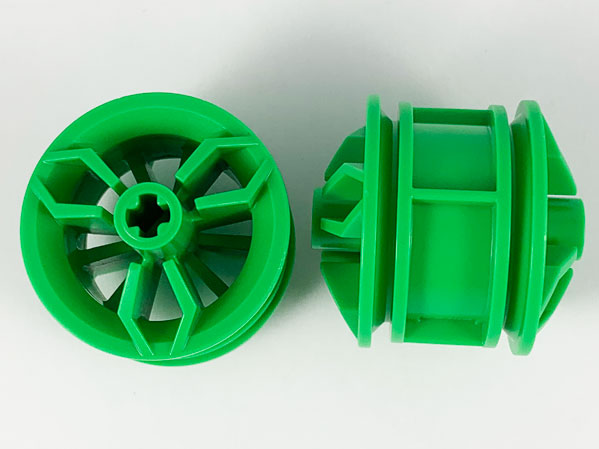 Wheel 30 x 20 with Center Axle Holes in Bright Green