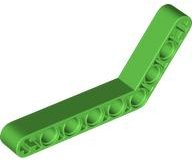 Technic Beam 1 x 9 Bent (6 - 4) Thick in Bright Green