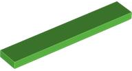 Tile 1 x 6 with Groove in Bright Green