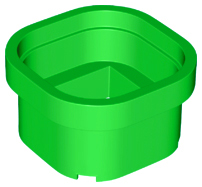 Pipe 6 x 6 (Warp Pipe) in Bright Green