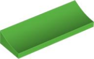 Brick Curved 2 x 6 Inverted in Bright Green