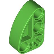 Technic Beam 2 x 3 L-Shape with Quarter Ellipse Thick in Bright Green