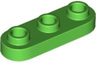 Plate Special 1 x 3 Rounded with 3 Open Studs in Bright Green