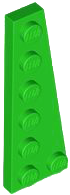 Wedge Plate 6 x 2 Right in Bright Green