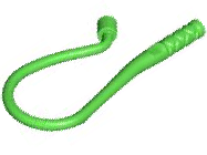 Equipment Whip - Bent in Bright Green