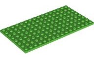 Plate 8 x 16 in Bright Green