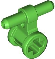 Pneumatic Hose Connector with Axle Connector in Bright Green